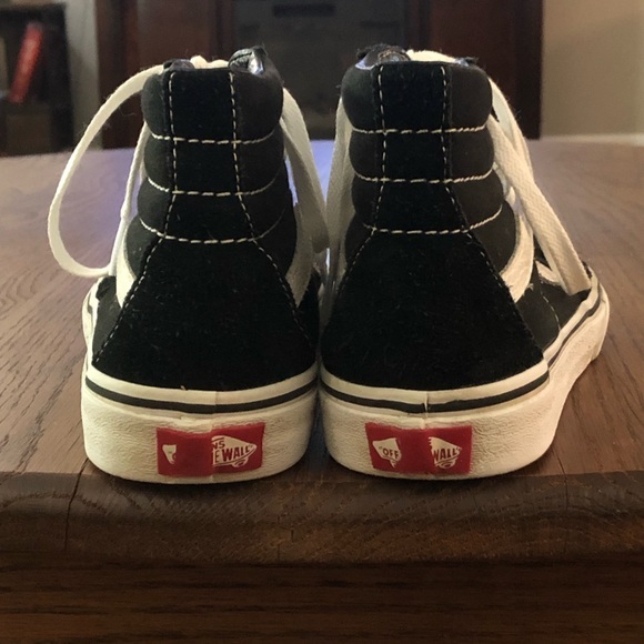 VANS Off The Wall Hi tops Youth Size 4 Excellent Condition - Picture 3 of 13